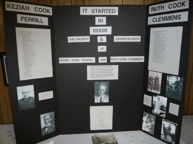 Cook, Ferrill, Clemmens Research Display, Jane Beal Donation